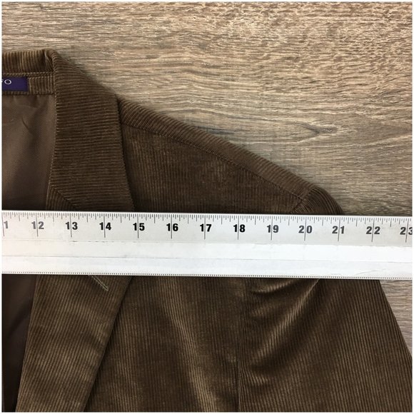 Adolfo Mens Blazer Sport Coat Two Button Casual Jacket Size 44R Corduroy Suits‎ - Picture 10 of 13